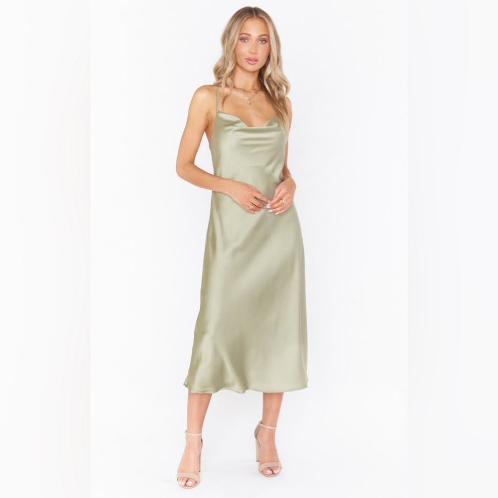 Show Me Your MUMU Verona Cowl Dress Small